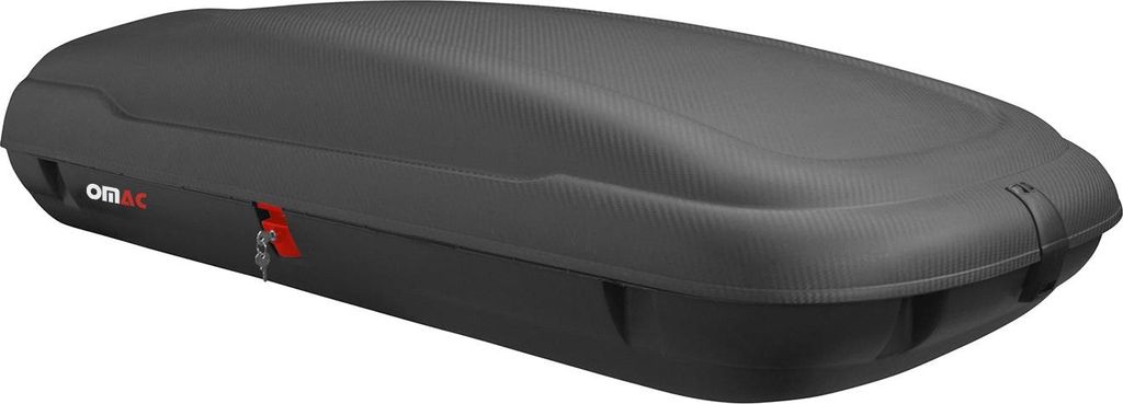 OMAC Coffre de toit 400 litres en fibre de carbone texturée Image du produit 
