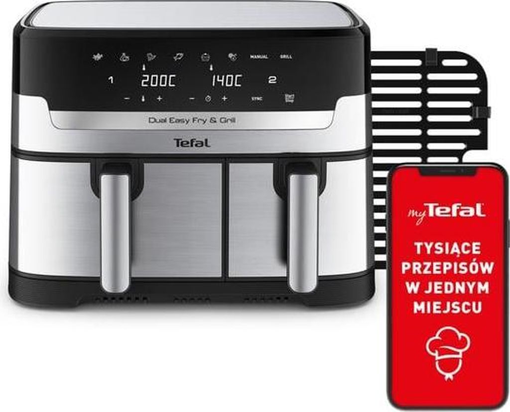 Tefal Dual Easy Fry & Grill EY905D, Horkovzdušná fritéza, Obrázek produktu 