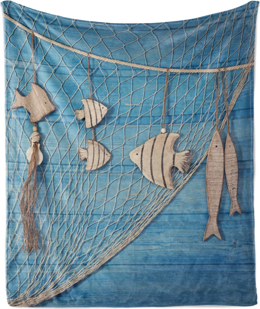 Coperta Calda Pile ABAKUHAUS Marine 175x230 Ideale per la Famiglia
