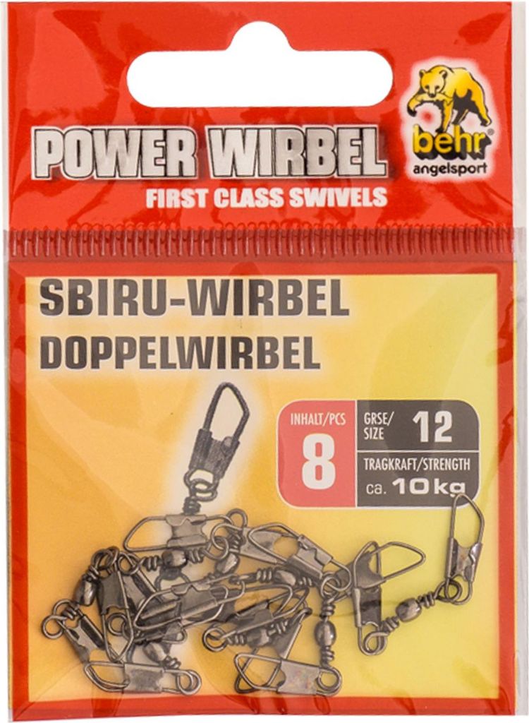 Tönnchenwirbel mit Doppelkarabiner Gr. 12