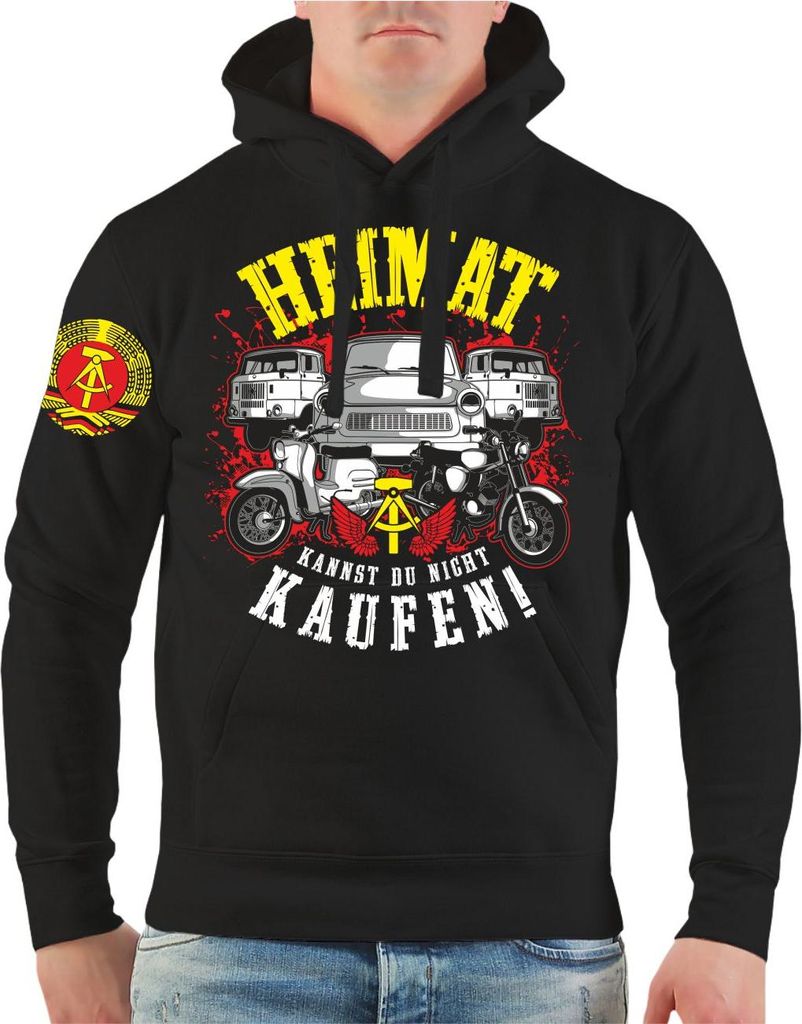 Herren Kapuzenpullover DDR Heimatliebe