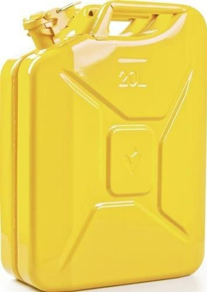 Tanica di carburante 20l giallo zinco RAL 1018 lamiera Immagine del prodotto 