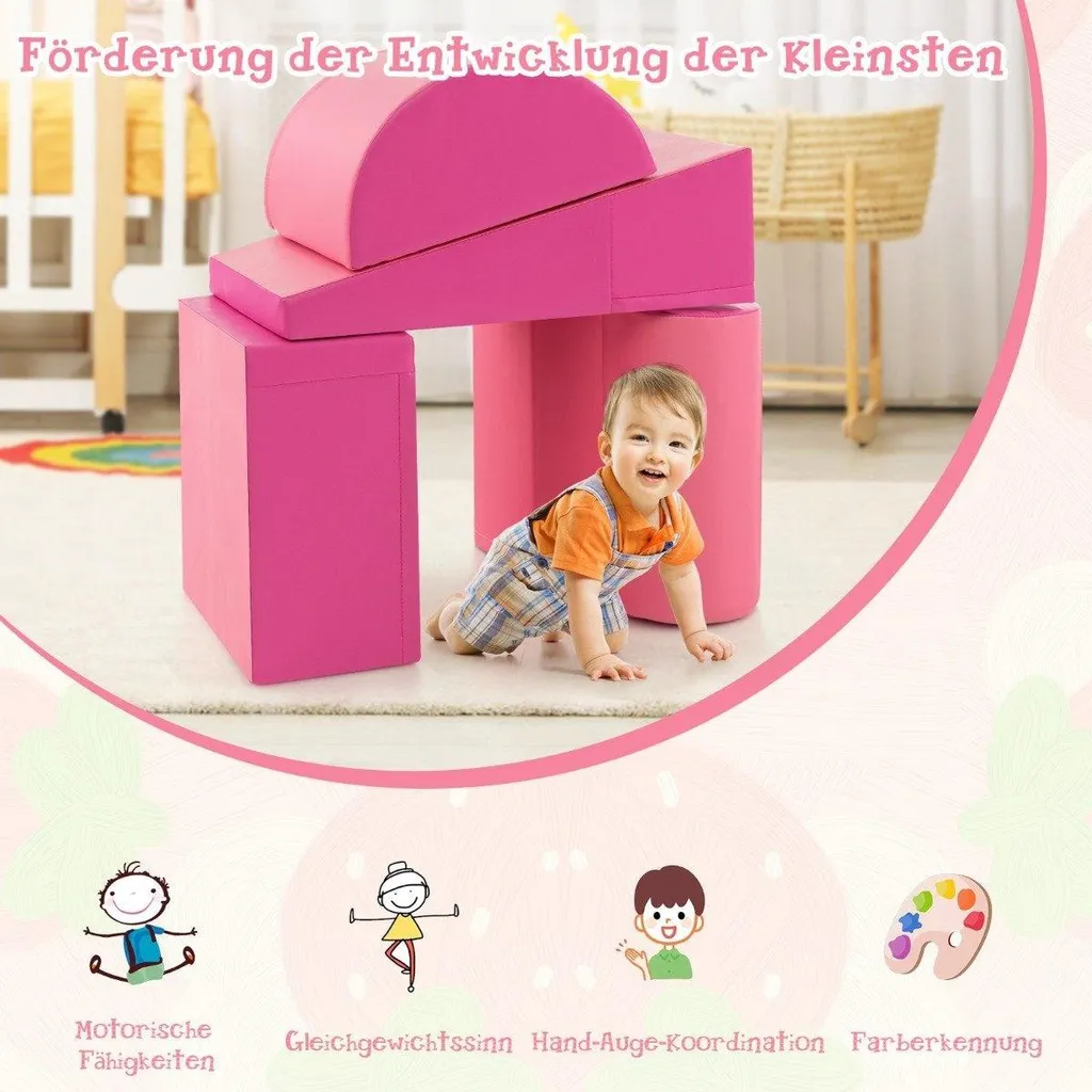 Parcours de motricité en mousse pour bébé - Modules de jeu à grimper 5 pcs - 5