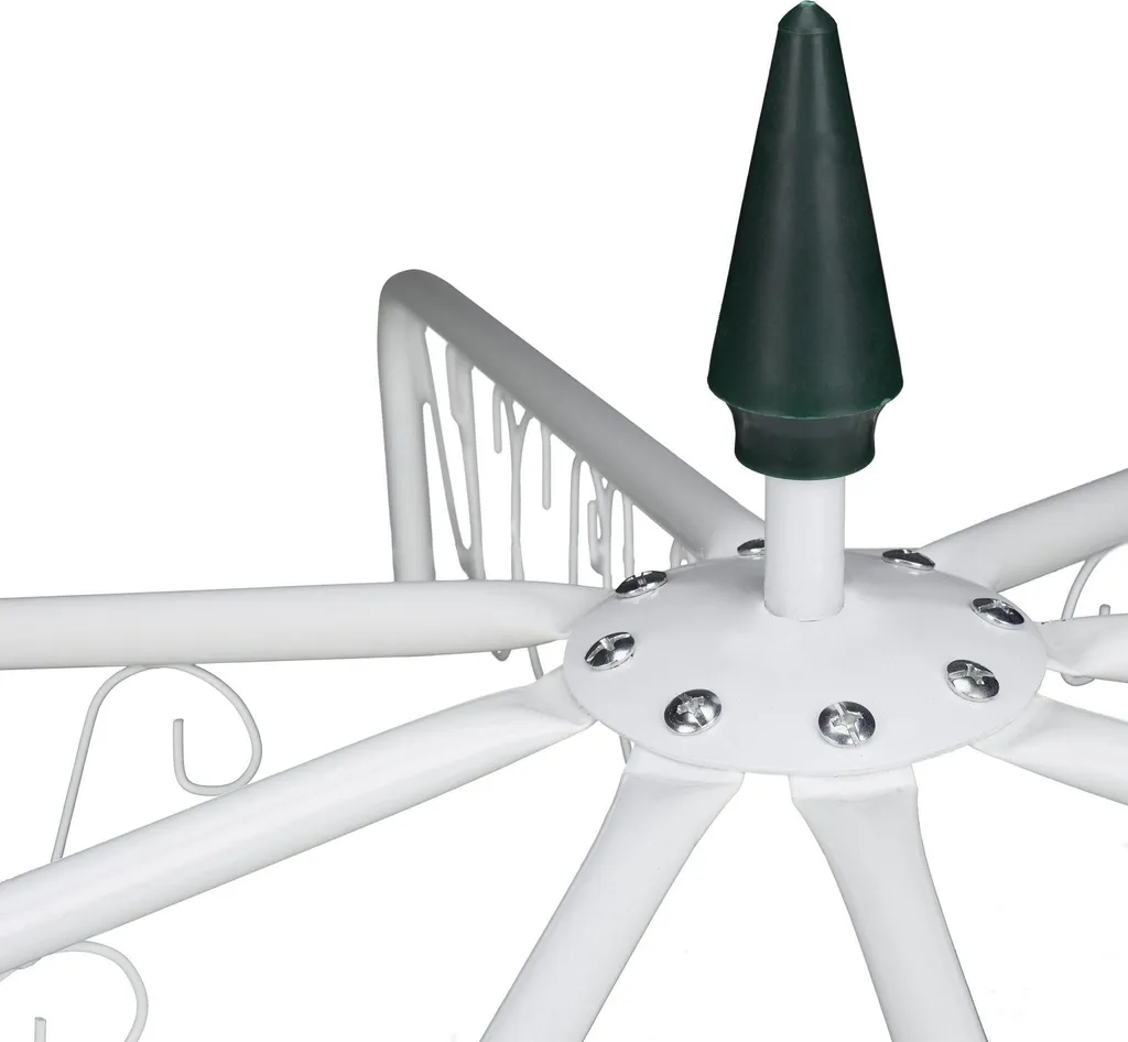 Pavillon rose en métal stable et durable contre le vent - Modèle Typhon - 8