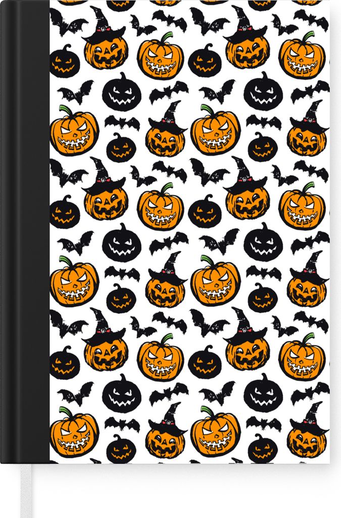 MuchoWow Notizbuch Tagebuch Haushaltsbuch Notebook A5 Schnittmuster - Hexe - Halloween - Notizblock - Notizheft - Notebook - Schreibblock - Papier