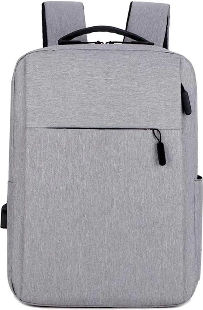 Grand sac à dos ordinateur gris 17 pouces unisexe pour PC et Mac