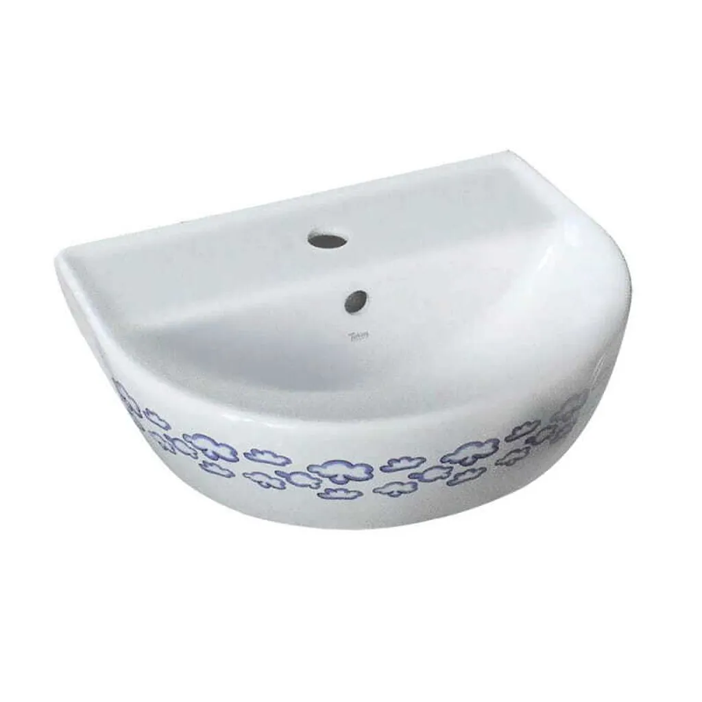 CeraStyle Yumurcak Lavabo Sospeso 35x45 Ceramica per Scuole e Case
