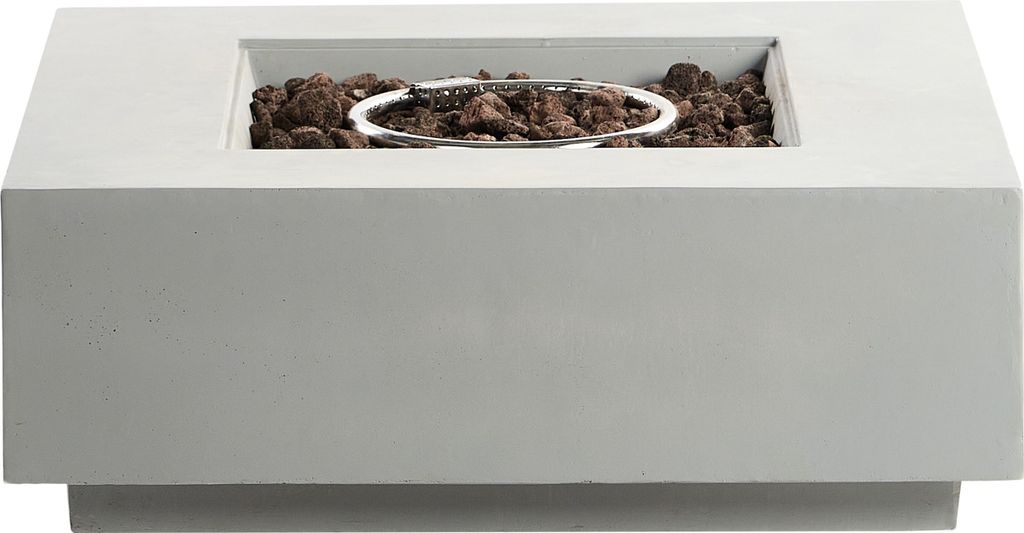 BELIANI Ohniště Světle šedá 88 x 88 x 32 cm GRC beton Obrázek produktu 