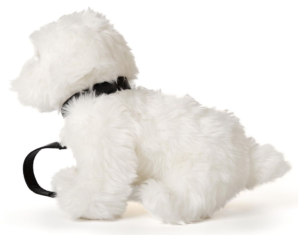 Uni-Toys - Malteser (met riem) - 26 cm (lengte) - Pluchen Productafbeelding 
