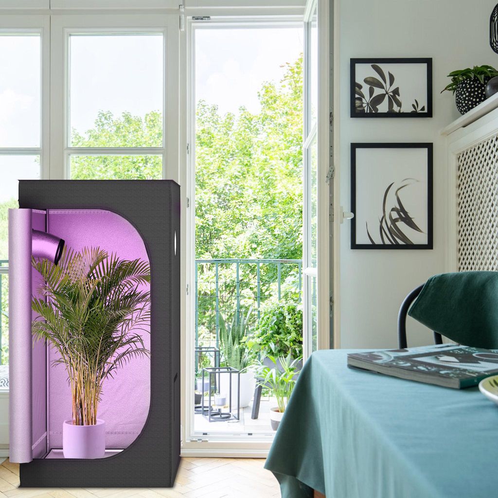 YZNAHRE Growzelt 40x40x120 cm Gewächshaus Grow Tent mit Produktbild 