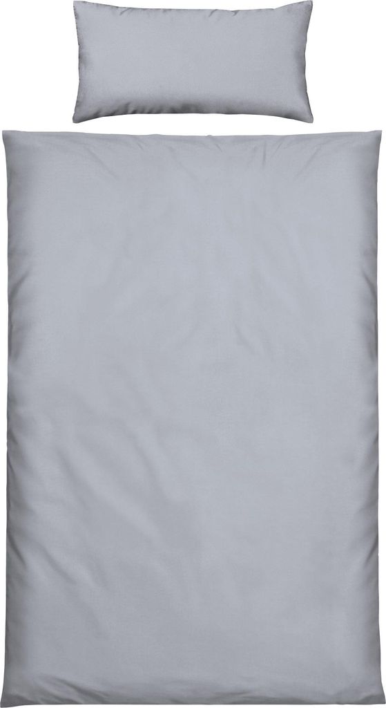 REDBEST Bettwäsche Boston" hellgrau 1x 155x220 cm + 1x 40x80 cm"