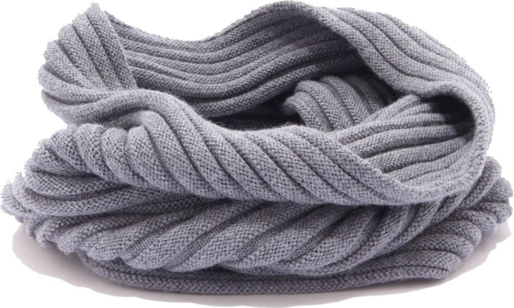 0756AL scaldacollo uomo ALPHA STUDIO man wool snood scarf grey