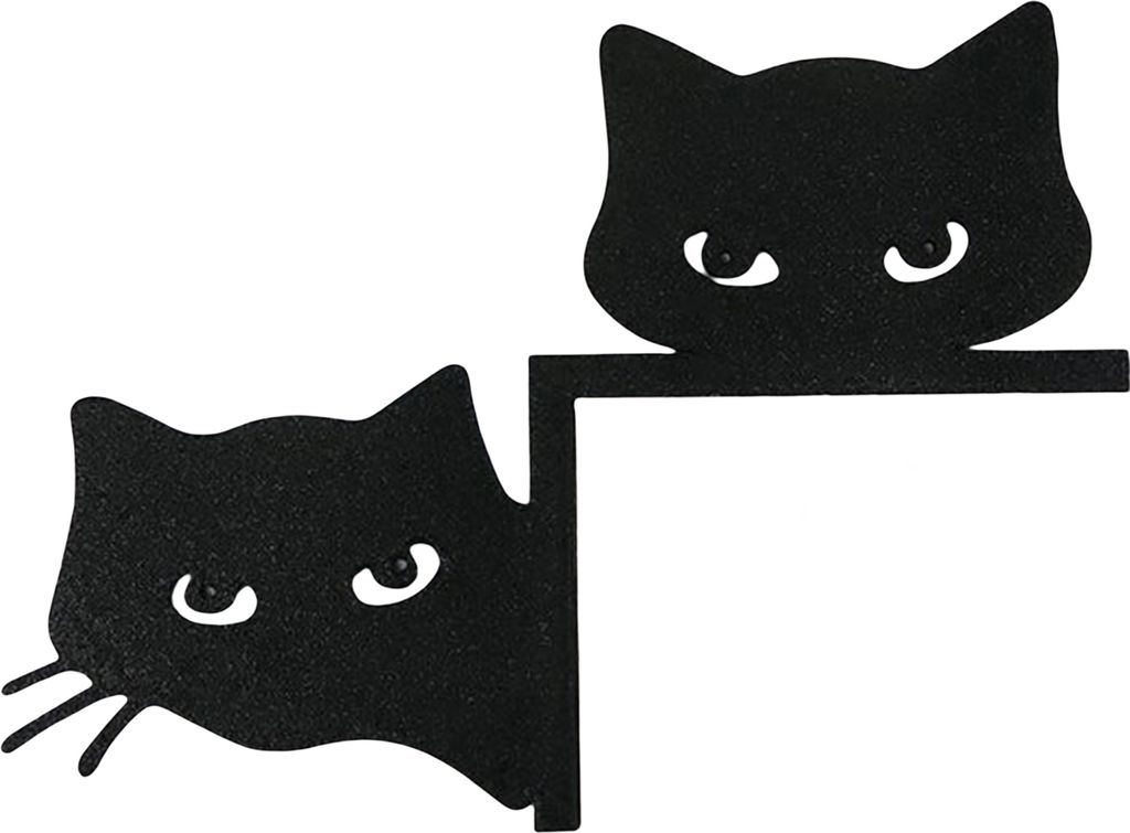 Metall Katze Tür Topper Reversible Halloween Weihnachten Decor Kitty Ecke Rahmen Zeichen Wand Vintage gruselige Dekoration A