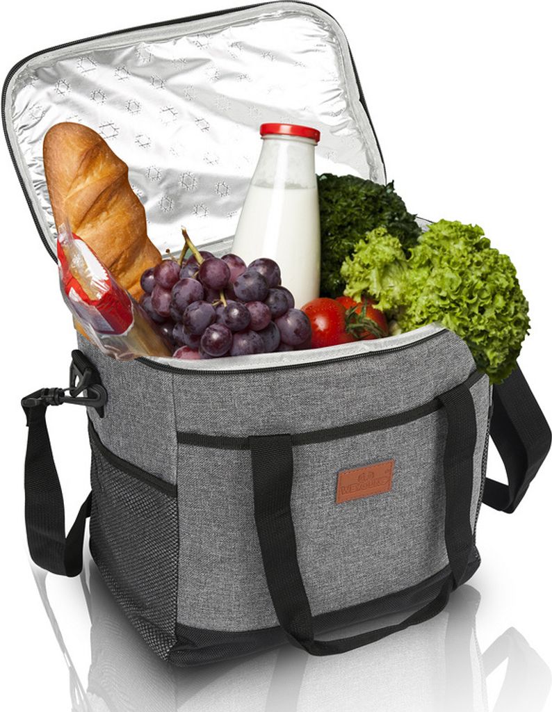 Jopassy Kühltasche Kühltaschen 33 Liter,Grau , leicht und wasserdicht