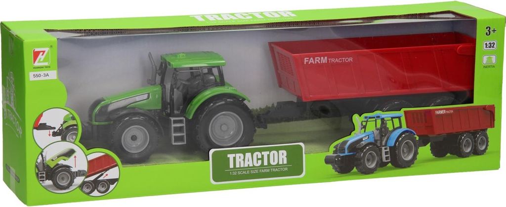 Traktor mit Anhänger 1:32