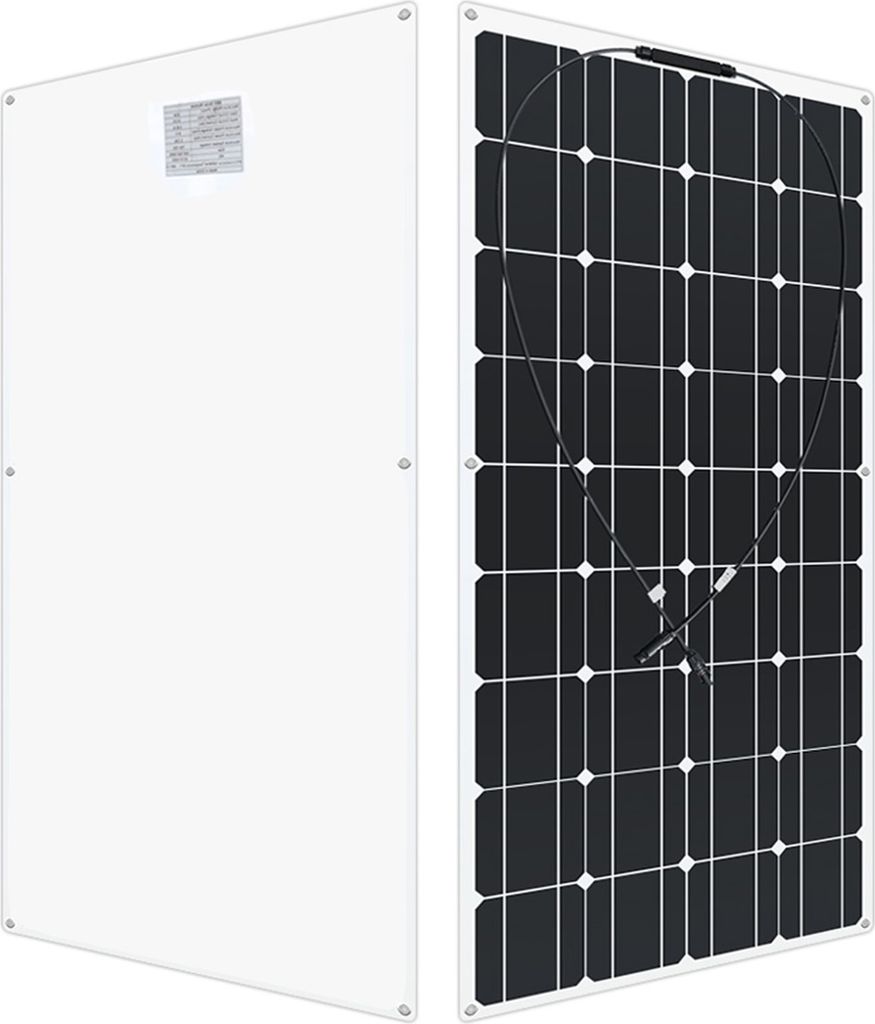 200W Flexibel Solarpanel Solarmodul Monokristallin Solaranlage Photovoltaik für Wohnmobil Dächer Camping 0% MwSt