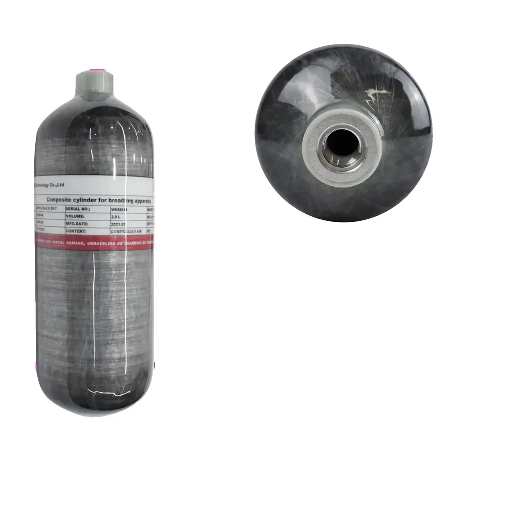 Vérin de Secours Plongée 2L - Bloc Air Comprimé 300 Bar pour Immersion