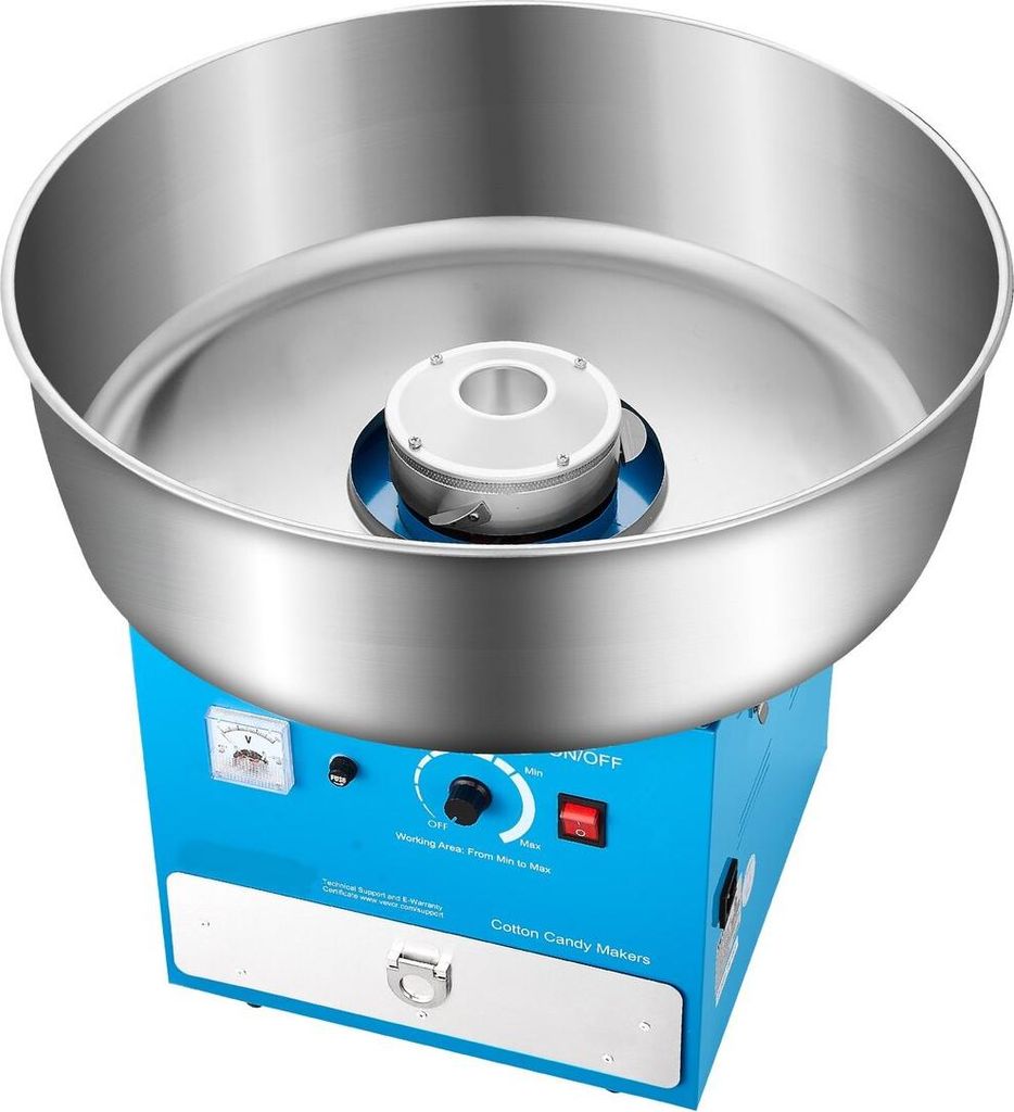 Commercial Baumwolle Candy Machine Sugar Floss Maker 1000W for Party Blue