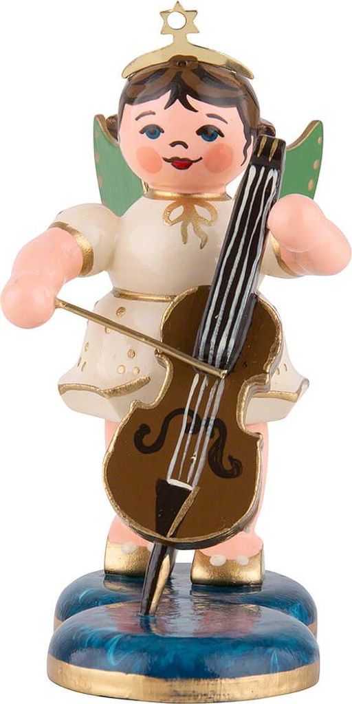 Engel mit Cello (6,5cm) von Hubrig Volkskunst