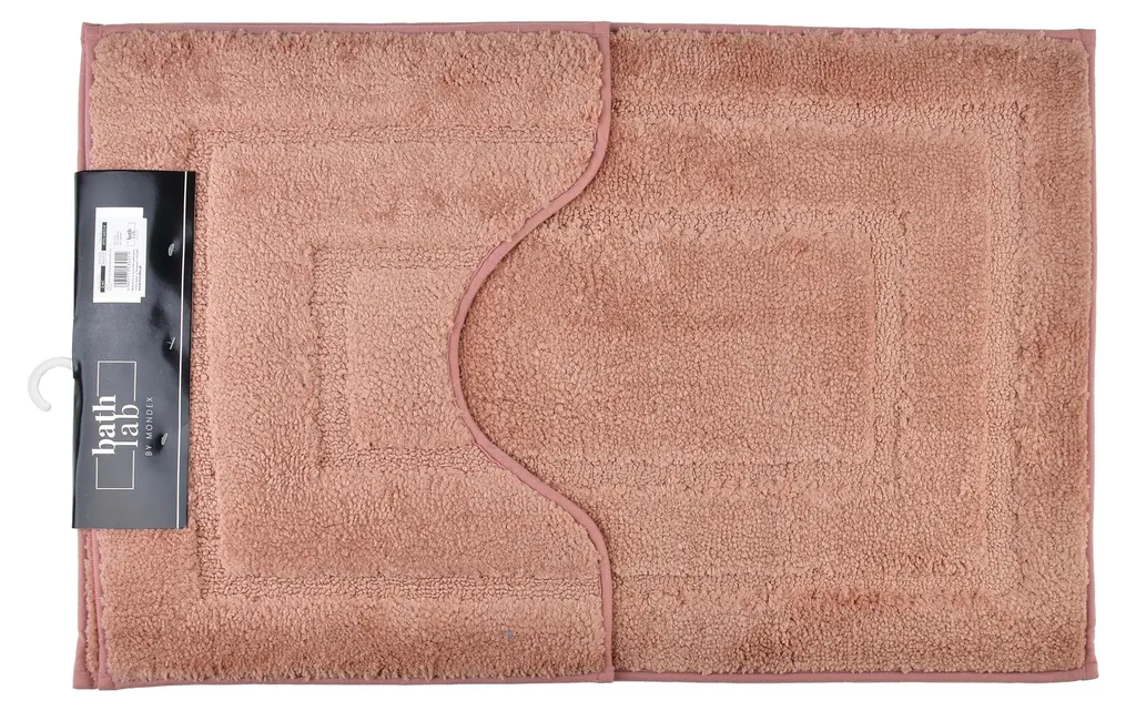 Duo tapis de bain ZAC Zac absorbants en tissu - Tailles 50x80 et 50x40 cm