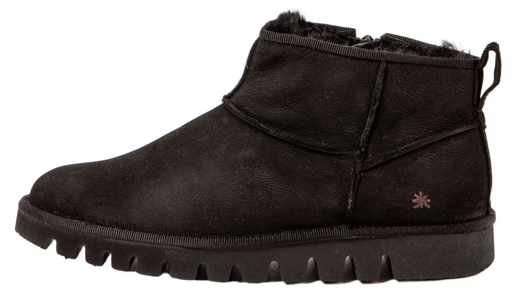 Art Stiefeletten Damen/Herren 1597 NOBUCK BLACK/ ONTARIO Farbe Schwarz