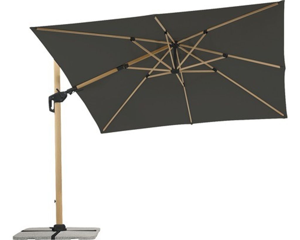 Schneider Ampelschirm RHODOS TWIST WOODY ca. 300 x 300 cm, Produktbild 5