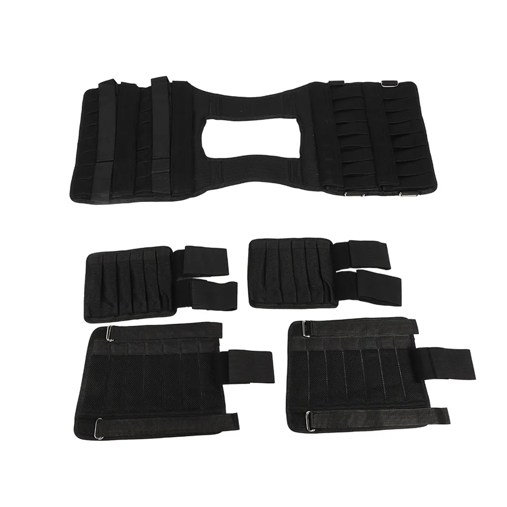 Kit de gilets lestés vides en maille respirante pour bras et jambes