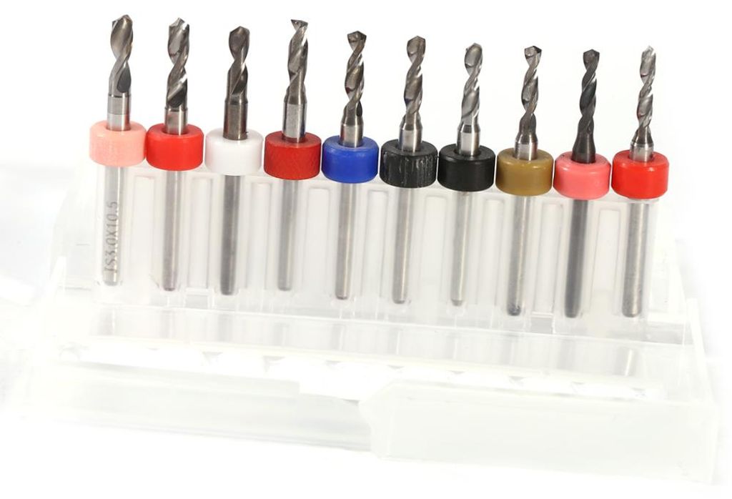 10 Stück Mini-Mikrobohrer aus Hartmetall für Leiterplatten (CNC) 2,1 mmšC3,0 mm