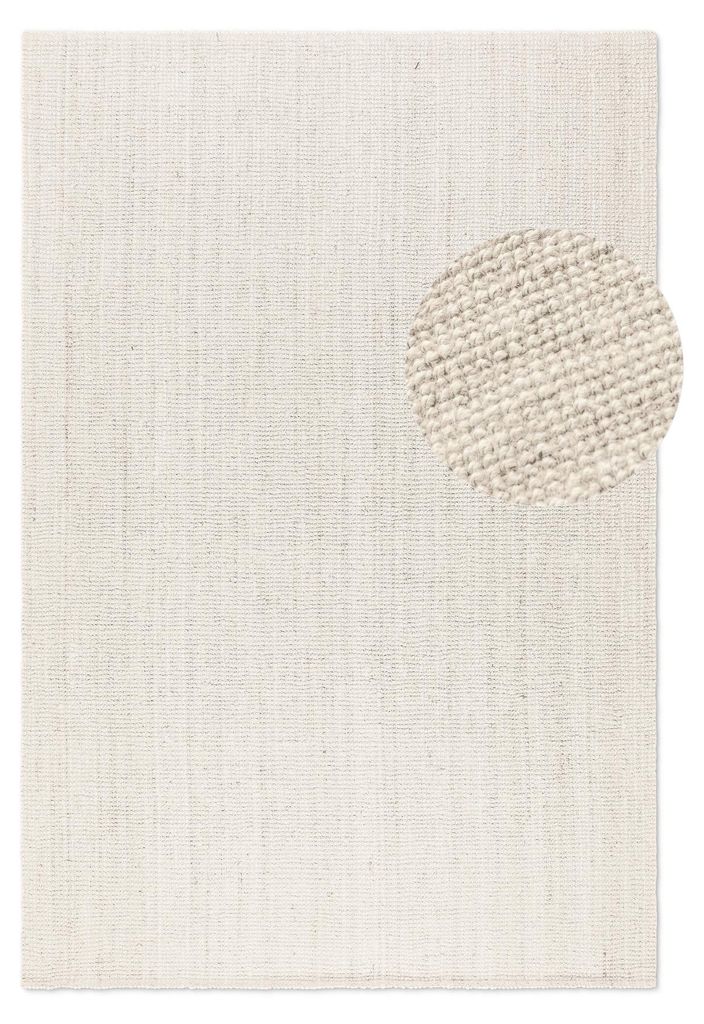 Hanse Home Bouclé Jute Teppich Jaipur Weiß Produktbild 