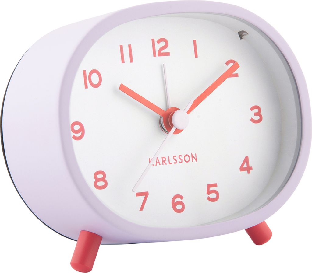 Karlsson - Wecker Cheeky Oval - Soft Purple
