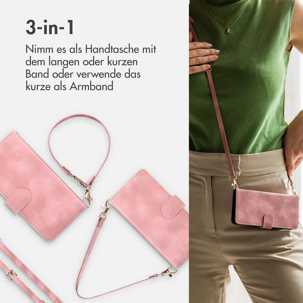 Cover Motorola Edge 70 Rosa con Tracolla: imoshion Bookcase Trendy - 4