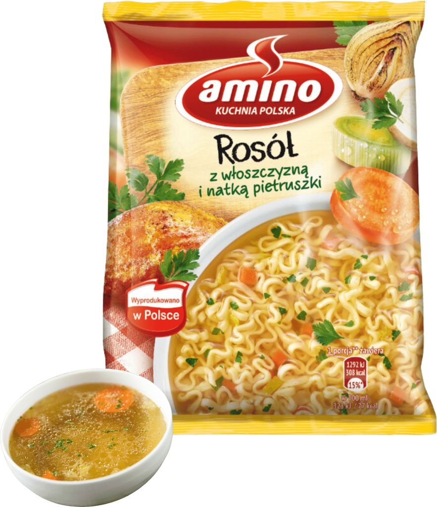Amino Zupa błyskawiczna rosół z włoszczyzną i natką Zdjęcie produktu 