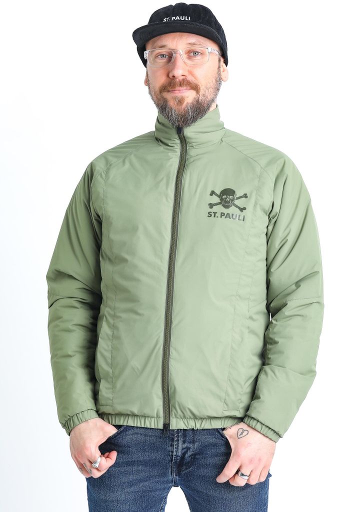 FC St. Pauli - Puffy Totenkopf oliv - Jacke