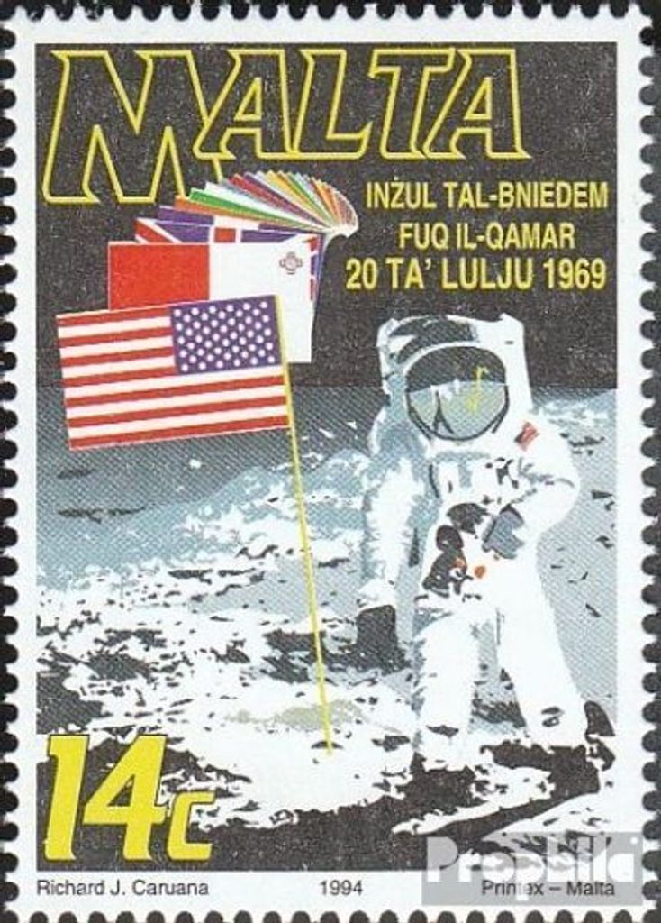 Briefmarken Malta 1994 Mi 940 (kompl.Ausg.) postfrisch Mondlandung