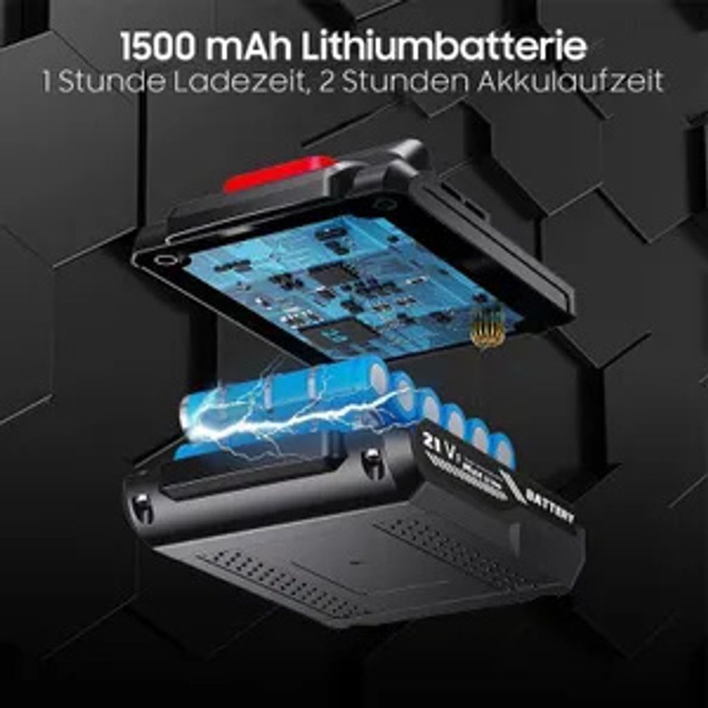 Akku-Schraubendreher Set, 21V Akku-Bohrschrauber mit 2 Obrázok produktu 6