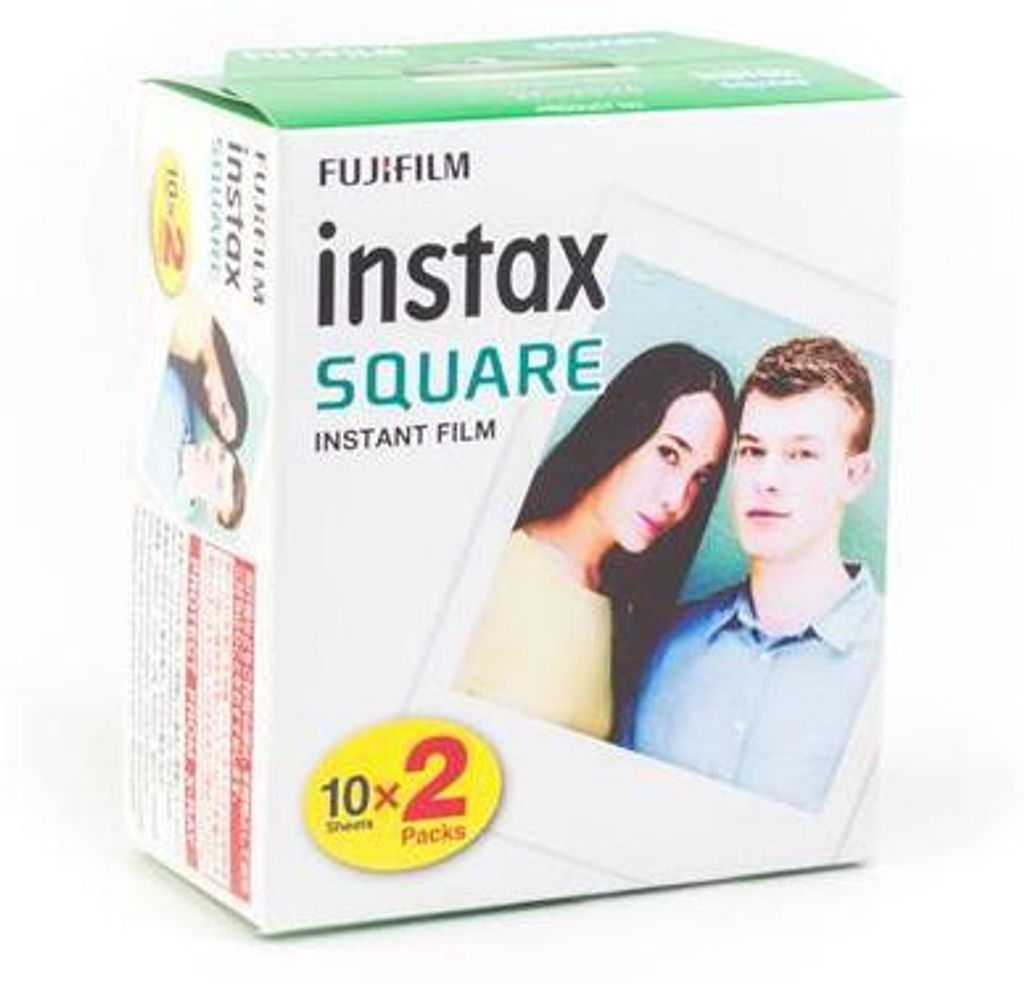 1x2 Fujifilm Instax Square Film white frame