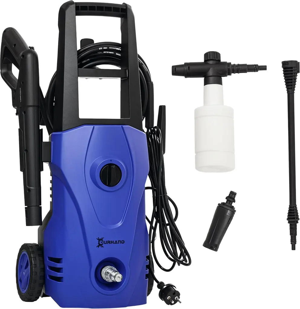 Nettoyeur haute pression 130 bar avec pompe alu durable et débit 432l/h