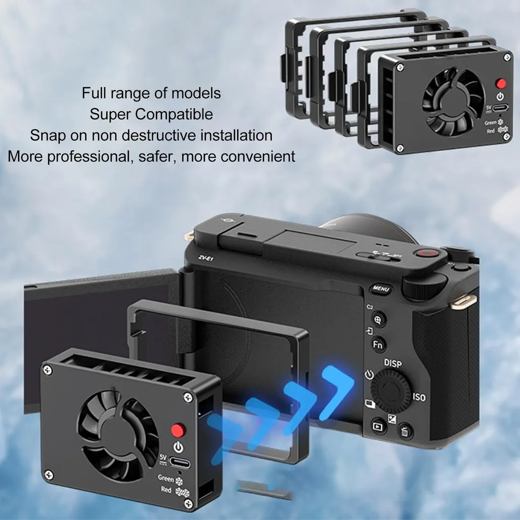 Ventilateur de refroidissement silencieux pour boîtier Sony ZV-E10 - 5