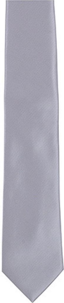 Twill Tie / 144 x 8,5cm - Farbe: Silver - Größe: 144 x Produktbild 