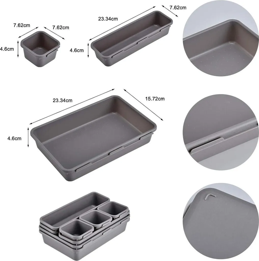 Offerta Set Organizer Cassetti: Scatole Portaoggetti e Divisori in Promo - 2