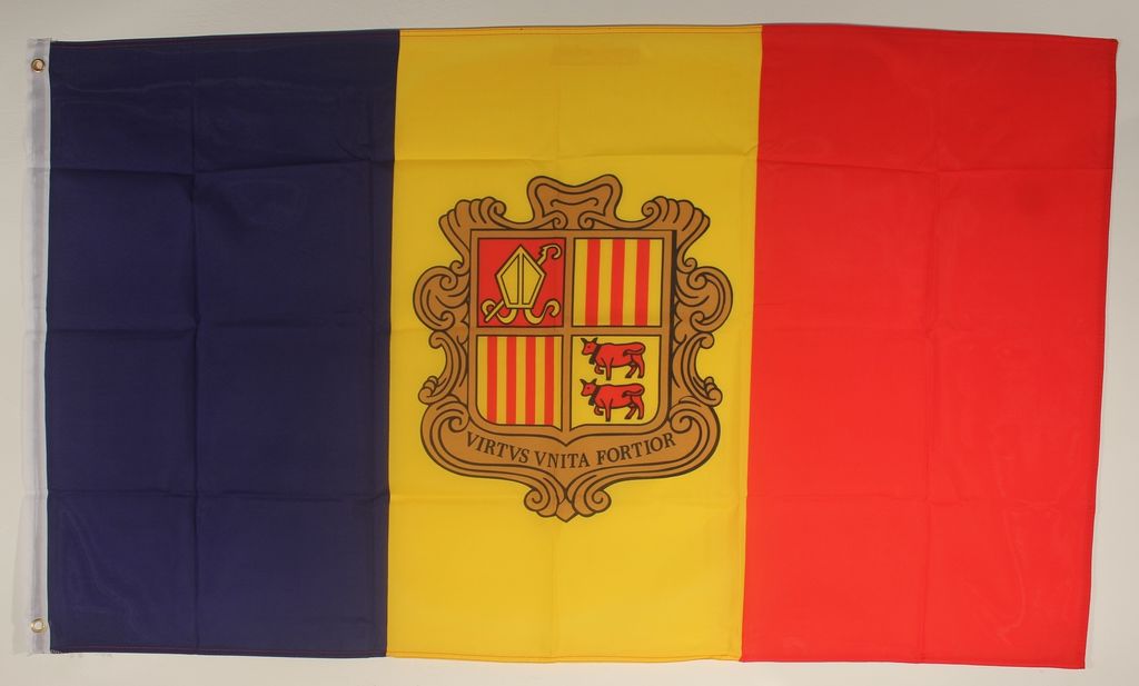 Flagge Fahne : Andorra Andorraflagge Nationalflagge Produktbild 