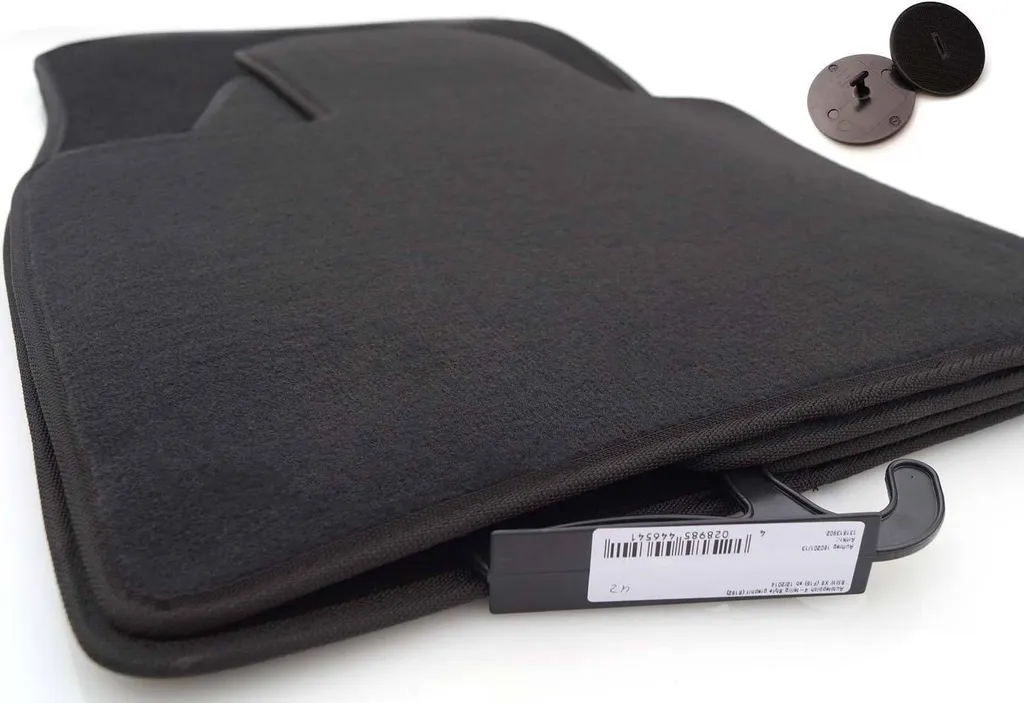 Tapis de sol BMW X6 F16 Velours Noir : Stop au Glissement et à l'Usure