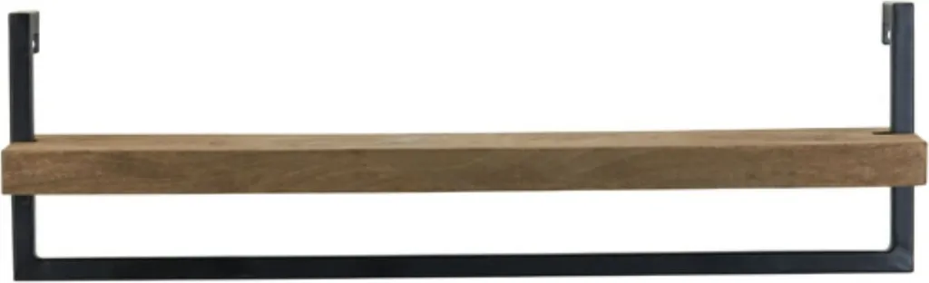 Étagère Murale en Bois Marron MADDISON 80 cm pour Décoration Intérieure
