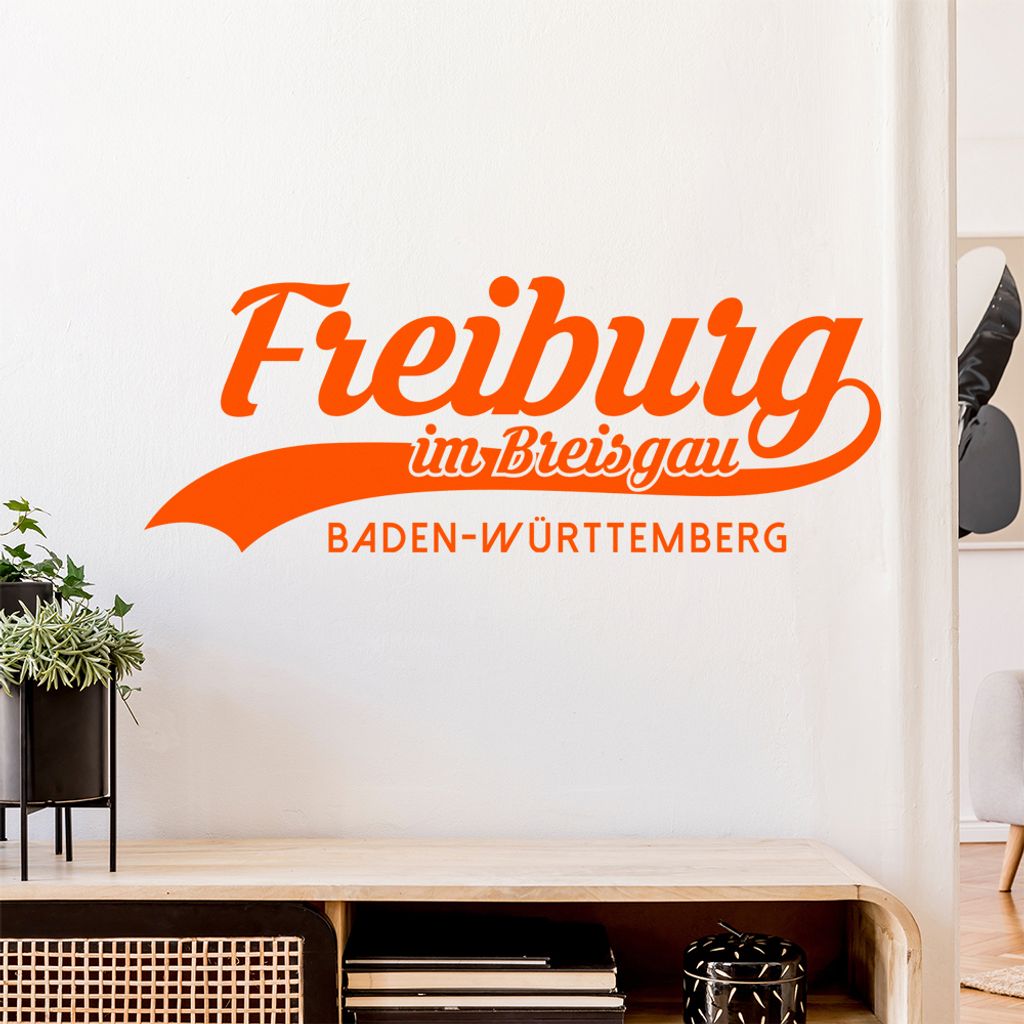 Freiburg Baden-Württemberg Wandtattoo Wandaufkleber Wall Sticker - Dekoration, Küche, Wohnzimmer, Schlafzimmer, Badezimmer