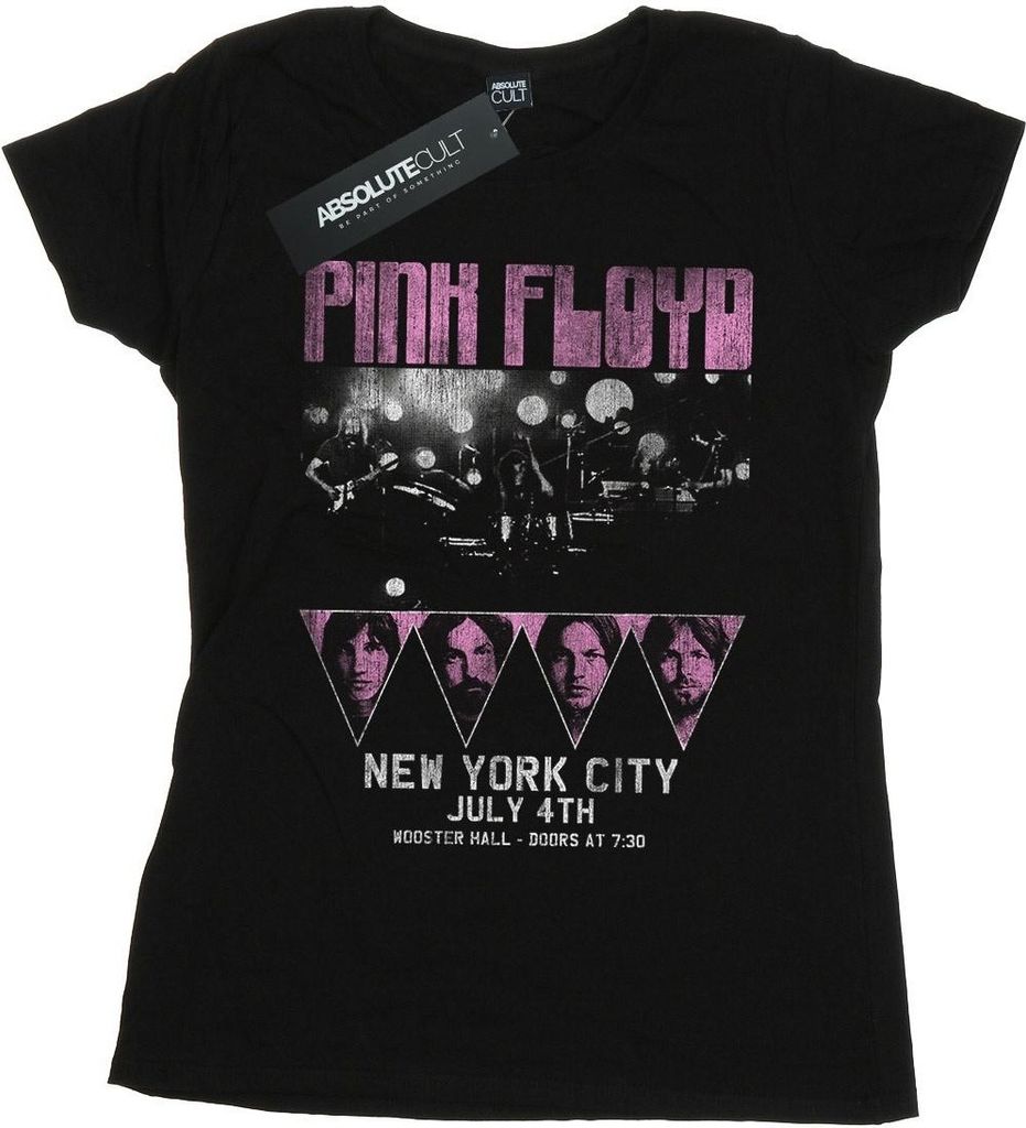 Pink Floyd - "Tour NYC" T-Shirt für Damen BI36627 (S) (Schwarz)
