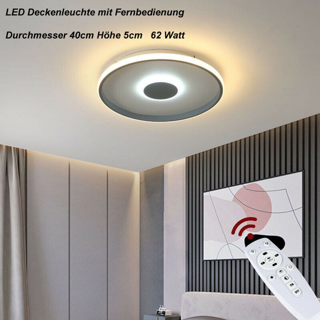 LED Deckenleuchte Deckenlampe 9641YX, Ø 40 cm, 62W Produktbild 