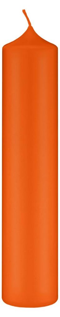 Altarkerzen Karotte Dunkel-Orange 25 x 6 cm, 4 Stück