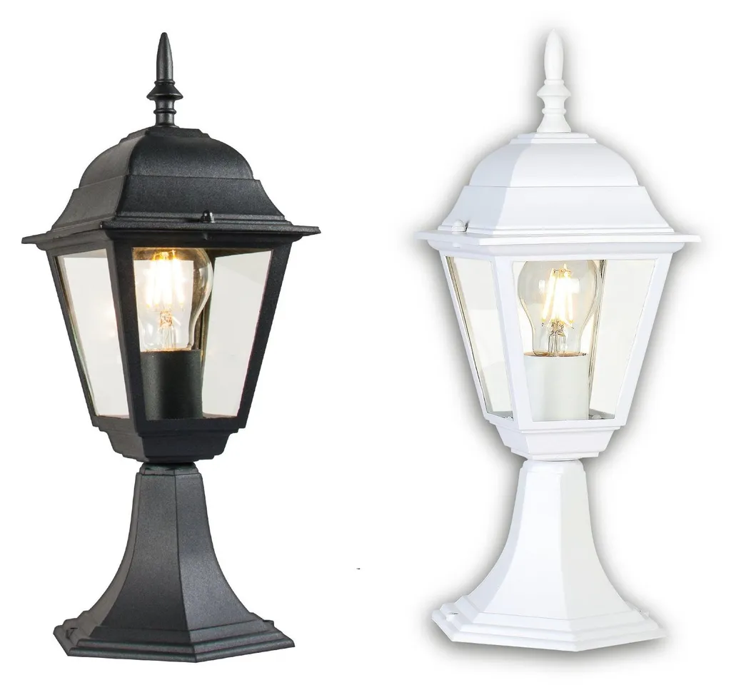 Lanterne noire sur socle 4 faces pour remplacer vos vieux phares