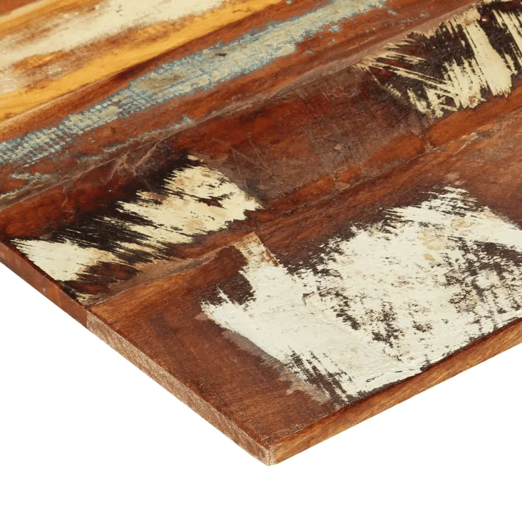 Plateau de table en bois de récupération 120 cm pour bureau ou dîner - 11