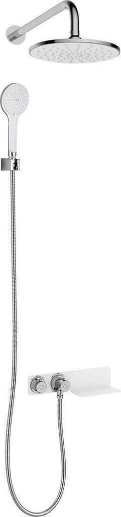 Concealed shower set with thermostatic mixer